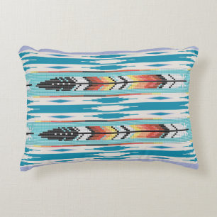 Almofada Decorativa Travesseiro Design do Feather Bead