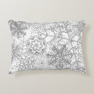 Almofada Decorativa Travesseiro do floco de neve