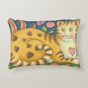 Almofada Decorativa Travesseiro do gato da arte popular do gato