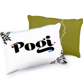 Almofada Decorativa Travesseiro Engraçado 'Pogi' Travesseiro com Acent