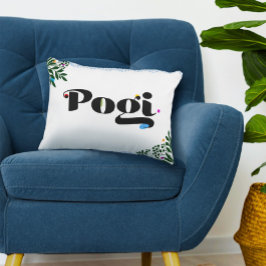 Almofada Decorativa Travesseiro Engraçado 'Pogi' Travesseiro com Acent