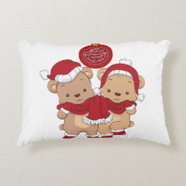 Almofada Decorativa Travesseiro Festivo Feliz de Natal