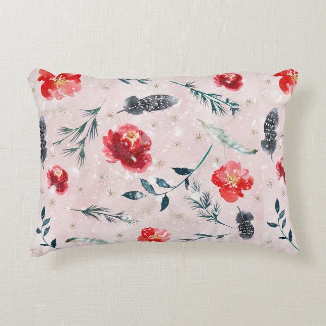 Almofada Decorativa Travesseiro Festivo Rosa (Frente)