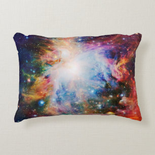 Almofada Decorativa Travesseiro Galáxia Nebulosa Colorida