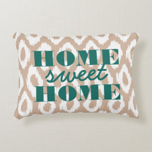 Almofada Decorativa Travesseiro Ikat Ogee Home Sweet