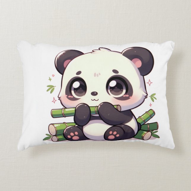 Almofada Decorativa Travesseiro Kawaii Panda (Frente)