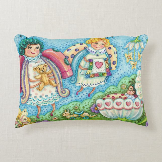 Almofada Decorativa Travesseiro Ladybug Nursery ACCENT (Frente)