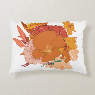 Almofada Decorativa Travesseiro Laranja para Sofá