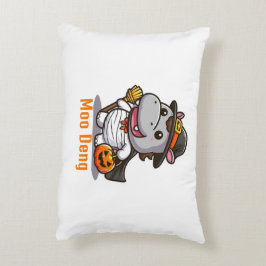 Almofada Decorativa Travesseiro Moo Deng Halloween