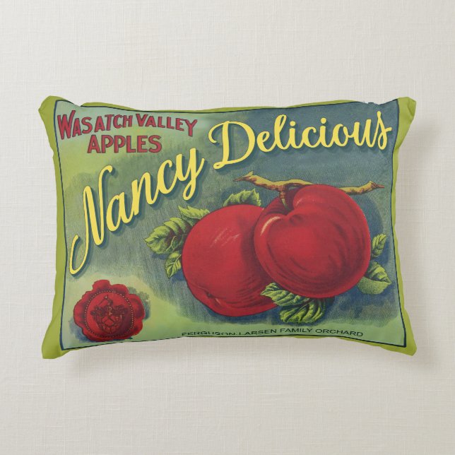 Almofada Decorativa Travesseiro Nancy Delicious Apples (Frente)