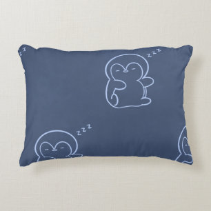 Almofada Decorativa Travesseiro Noturno de Pinguim Macio Design de S