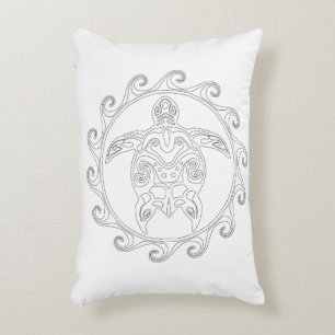 Almofada Decorativa Travesseiro para adultos de tartaruga tribal Maori