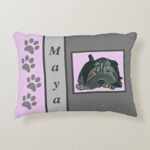 Almofada Decorativa Travesseiro Pei Preto do Pastel Personalizável