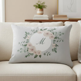 Almofada Decorativa Travesseiro personalizado com monograma e coroa de