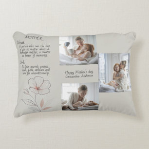 Almofada Decorativa Travesseiro Personalizado de Destaque de Foto e Te