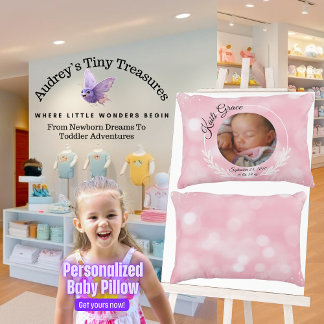 Almofada Decorativa Travesseiro Personalizado de Menina