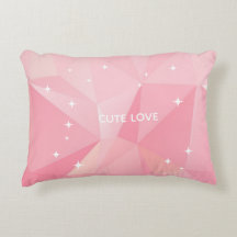Travesseiro Personalizado – Design Geométrico Rosa