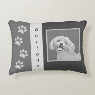 Almofada Decorativa Travesseiro Personalizável de Ênfase de Cão Maltês