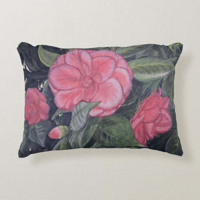 Almofada Decorativa Travesseiro Purple Dawn Camellia (Frente)