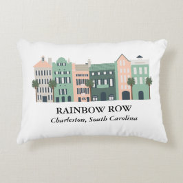 Almofada Decorativa Travesseiro Rainbow Row Charleston Carolina do Sul