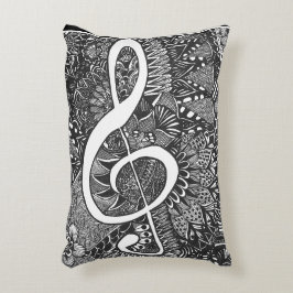 Almofada Decorativa Travesseiro Rashmi Musical Note