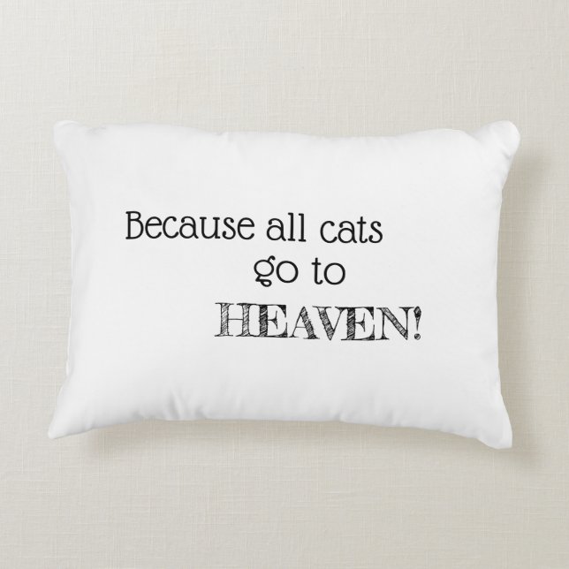 Almofada Decorativa Travesseiro Regular - Palavras Gatos (Verso)