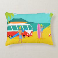 Travesseiro retro do acento do casal do surfista