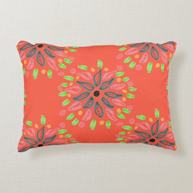 Almofada Decorativa Travesseiro Reversible Designer com Stripes (Frente)