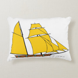 Almofada Decorativa Travesseiro Sunset Sailboat