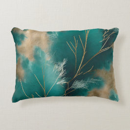 Almofada Decorativa Travesseiro Teal Boho - Abstrato Home Decor Design