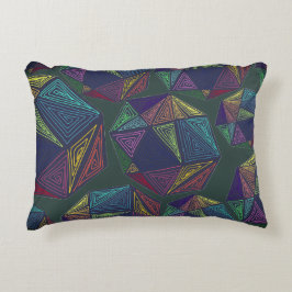 Almofada Decorativa Travesseiro Verde Rabiscado