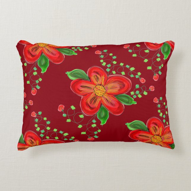 Almofada Decorativa Travesseiro Vermelho Barn (Frente)