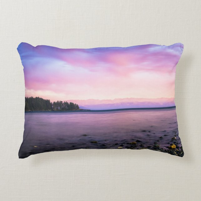 Almofada Decorativa Travesseiro Violet Sunset (Frente)