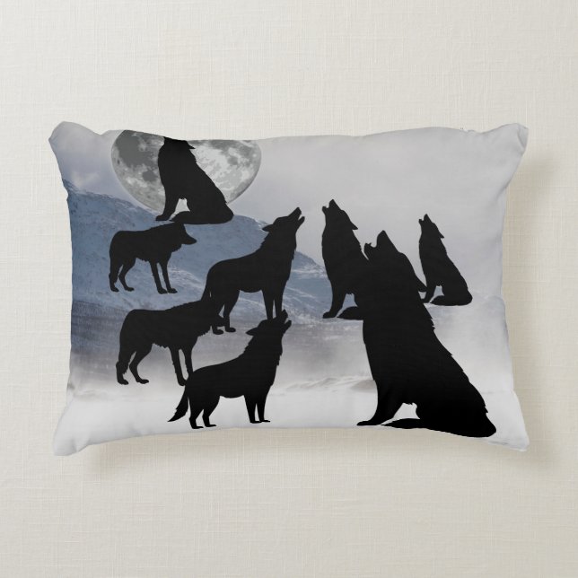 Almofada Decorativa Travesseiro WOLF PACK (Frente)