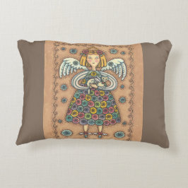 Almofada Decorativa Travesseiro Yo Yo Quilt Angel ACCENT