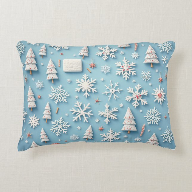 Almofada Decorativa Travesseiros da época de Natal e inverno (Frente)