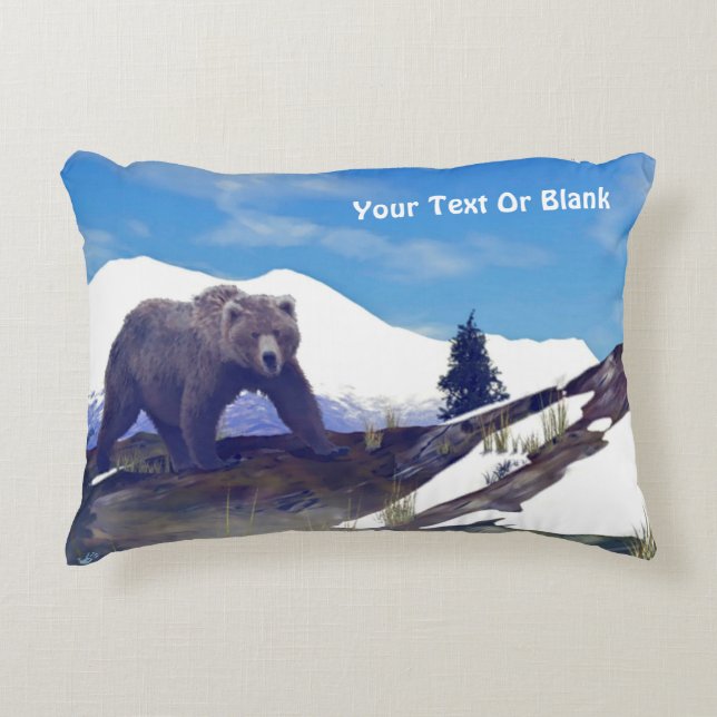 Almofada Decorativa Treeline Grizzly (Frente)
