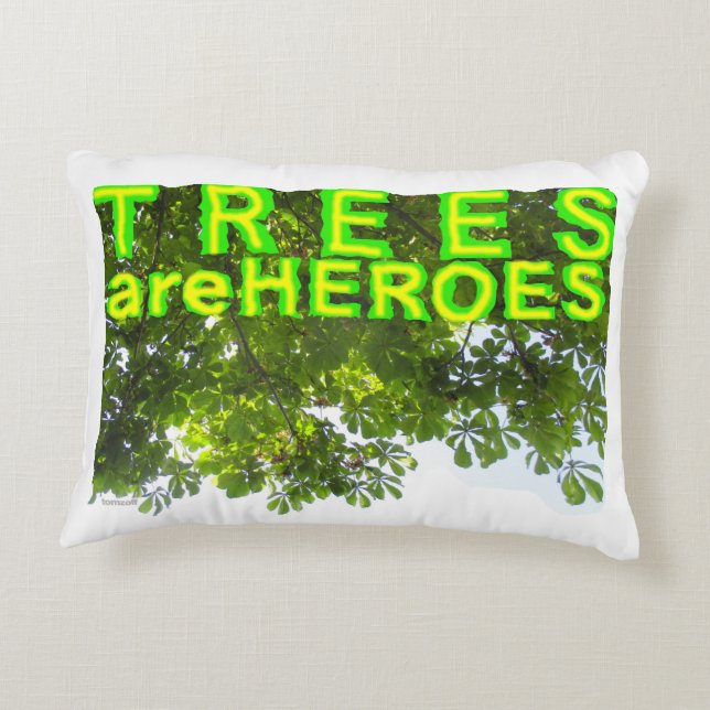 Almofada Decorativa Trees Are Heroes - (Verso)