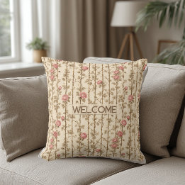 Almofada Decorativa Treliça de Rosa Subindo Willia