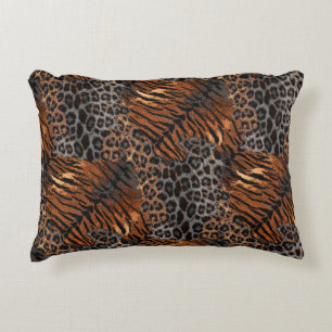 Almofada Decorativa Trendência de pele de tigre-leopardo