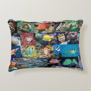 Almofada Decorativa Trendy Coral Reef Marine Life: Peixes e Animais