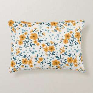 Almofada Decorativa Trendy, padrão floral de vintage. Sem fim de