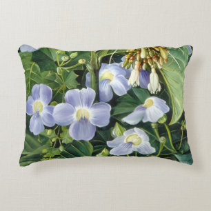Almofada Decorativa Trepadeira de Flores Azuis por Marianne North