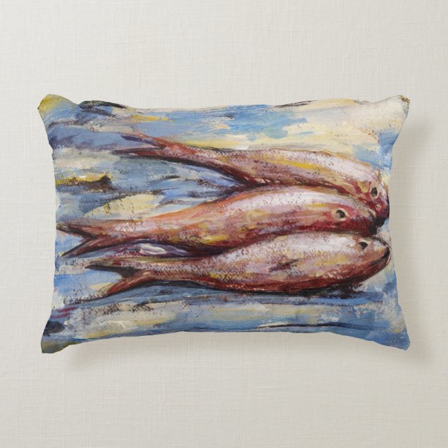 Almofada Decorativa Três peixes (Frente)