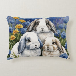 Almofada Decorativa Três Pequenos Bunnies De Lop