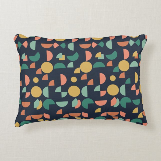 Almofada Decorativa Tribal Geométrico Moderno Elegante (Frente)