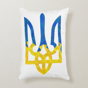 Almofada Decorativa Tridente ucraniano poligonal baixo