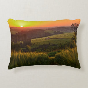 Almofada Decorativa Trigo da agricultura do por do sol