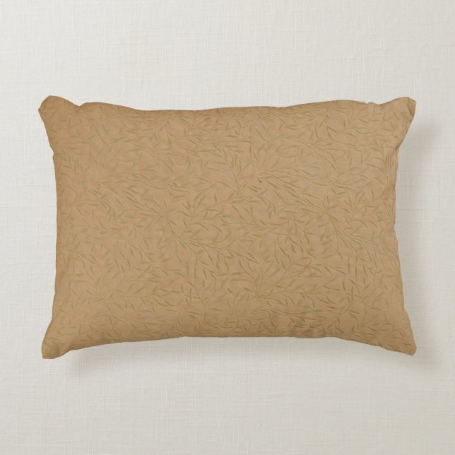 Almofada Decorativa Trigo Dourado Vinhas De Folha (Frente)