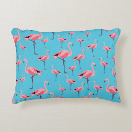 Almofada Decorativa Tropical Summer Pink Flamingo Pattern